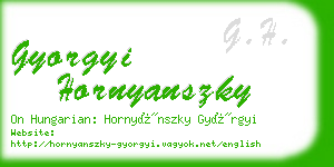 gyorgyi hornyanszky business card